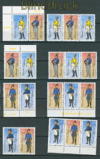 DDR Zusammendrucke Mi # 2997/3000 postfrisch WZd 656 - SZd 313 Postuniformen (26489)