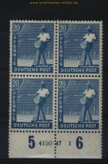 all. Besetzung Mi # 950 postfrischer 4er-Block mit HAN 4150.47 1 (29158)