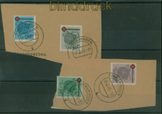 franz. Zone W�rttemberg Mi # 40/43 A gestempelt Fotoattest Wehner BPP (59627)