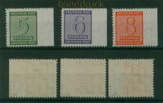 SBZ Mi # 116 B X, 117 B X a und 118 B X postfrisch gepr�ft Dr. Jasch BPP (59632)
