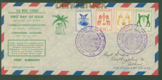 Niederlande Surinam Mi # 278/79 FDC Paramaibo adressiert (59132)