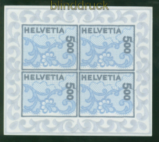 Schweiz Mi # 1726 postfrischer Kleinbogen Stickereimarke (59134)