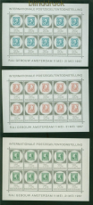Niederlande Mi # 880/82 postfrischer Kleinbogensatz Amphilex 1967 (59135)