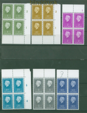 Niederlande Mi # 911, 914, 922, 944/45, 956 + 1005 postfrische 4er-Bl�cke(59136)