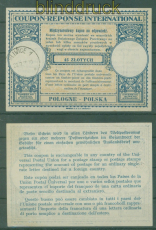 Polen Internationaler Antwortschein Typ London IAS �ber 45 Zlotych Gliwice(59004