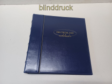 Deutsche Post blauer exklusiv-Ringbinder leer gebraucht (59449)