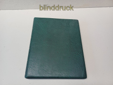 Leuchtturm gr�ner Ringbinder 4-Ring-Mechanik 20 schwarzen H�llen gebraucht(59782