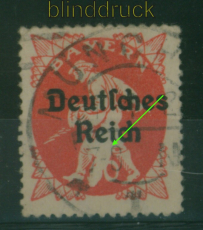 dt. Reich Mi # 125 PF III gestempelt Fotobefund Bauer BPP (59585)