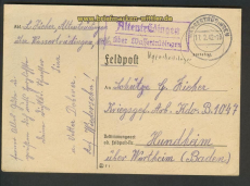 dt. Reich Feldpostkarte Landpoststempel Altentrdingen (24793)