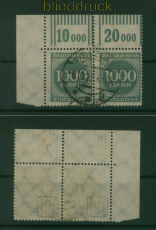 dt. Reich Mi # 273 OR W Typenpaar gestempelt gepr�ft Infla Berlin (59601)