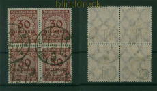 dt. Reich Mi # 320 A gestempelt im 4er-Block gepr�ft Infla Berlin (59603)