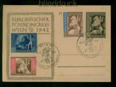dt. Reich GSK Mi # P  294 mit 820/22 Blanko Sonderstempel SSt. Wien (59638)