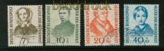 Bund Mi #  222/25 gestempelt Helfer der Menschheit 1955 (25846)
