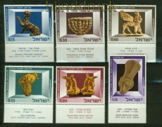 Israel Mi # 371/76 postfrisch Kunstgegenst�nde mit Tab (41688)