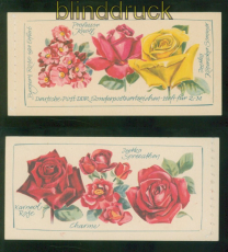 DDR Markenheftchen Mi # 6 I 1 postfrisch Rosen (59002)