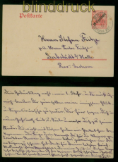 Deutsche Post T�rkei GSK P 17 gestempelt Beirut 11.1.1910 nach Gerbst�dt (59871)