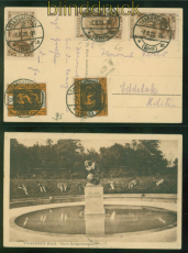 Saargebiet Mi # 103 (3) und 85 (2) auf AK V�lklingen 7.8.1928 nach Eddelak(58942