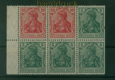 dt. Reich Heftchenblatt Mi #  23 postfrisch Germania (59788)