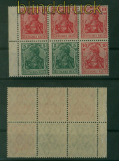 dt. Reich Heftchenblatt Mi #  27 A postfrisch Germania (59790)