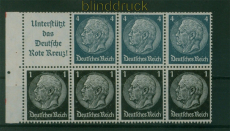 dt. Reich Heftchenblatt Mi #  98 B postfrisch Hindenburg Wasserzeichen 4 (59798)