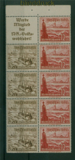dt. Reich Heftchenblatt Mi # 110 B postfrisch WHW 1936 (59806)