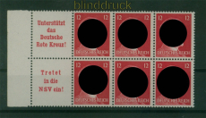 dt. Reich Heftchenblatt Mi # 122 B postfrisch Dauerserie 1941 (59810)