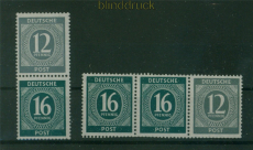 all. Besetzung Zusammendrucke Mi # W 158 und S 294 postfrisch (59951)