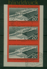 DDR Mi #  805 B gestempelt 3er-Streifen Eisenbahnf�hre Sassnitz (59954)