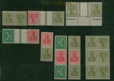 dt. Reich kleines postfrisches Lot Germania Zusammendrucke (59938)