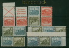 dt. Reich kleines postfrisches Lot Zusammendrucke aus MH 31 Nothilfe 1932(59941)