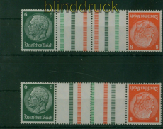 dt. Reich Zusammendrucke Mi # KZ 22.3, KZ 22.4 und KZ 30/33 postfrisch (59947)