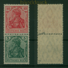 dt. Reich Zdr. Mi # S   5 aa postfrisch 10 + 5 Pfennig gepr�ft J�schke BPP(59818