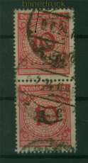 dt. Reich Mi # 340 II gestempelt im senkrechten Paar Plattenfehler (59699)