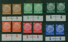 dt. Reich Mi # 548/53 HAN postfrisch Hindenburg-Trauersatz Hausauftragsnu(59707)