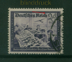 dt. Reich Mi # 893 V gestempelt Plattenfehler (59713)