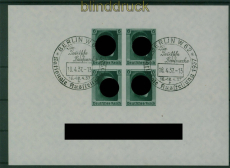 dt. Reich Mi # Block  8 Sonderstempel 48. Geburtstag (59717)