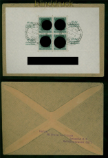 dt. Reich Mi # Bl. 9 EF Fernbrief SSt. Hamburg 10.6.1937 nach Leipzig (59719)