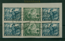 dt. Reich Zusammendrucke Mi # W  50 (2) gestempelt Briefst�ck Richard Wag(59732)