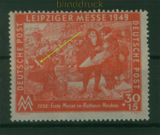 SBZ Mi # 220 I postfrisch Leipziger Fr�hjahrsmesse 1949 Plattenfehler (59737)