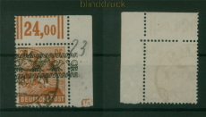 Bi-Zone Mi #  44 I DZ 5 OR W gestempelt Druckerzeichen OR Walzendruck (59739)