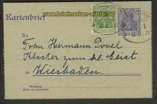 Bentheim-Neuenhaus Zug 1 13.5.1921 Kartenbrief (21306)