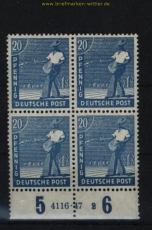 all. Besetzung Mi # 950 postfrischer 4er-Block mit HAN 4116.47 2 (29154)