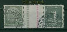 Bund Zusammendruck Mi # WZ 15 a I  X gestempelt Heuss (59987)