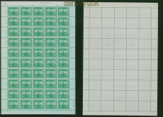 DDR Mi # 1843 I d RWZ L / I postfrisch kplt. Bogen falsche Reihenwertz�hl(59980)