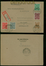 all. Besetzung Mi # 930 MiF mit 913, 919, 920 und 921 R-Brief Dortmund (59893)