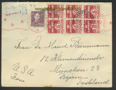 Dnemark Auslands-Zenaur-Brief 1947 Riemer A-27 (24565)