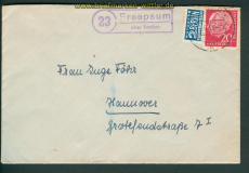 Landpoststempel Freepsum ber Emden 1955 (26699)