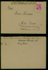 franz. Zone Rheinland Pfalz Mi # 25 EF Auslandsbrief in die USA (59900)