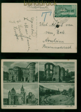 franz. Zone Rheinland Pfalz Mi # 49 EF Auslands-Drucksache Fischbach 1949(59902)