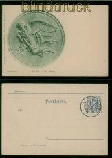 dt. Reich Stadtpost M�nchen GSK 6 Pfg. Thorwaldsen No. 55 Die Nacht gest.(59949)